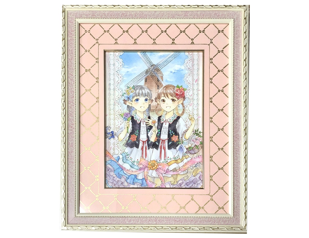 新着 額装原画/風車の見える丘から - Atelier Yuumi - BOOTH 絵画