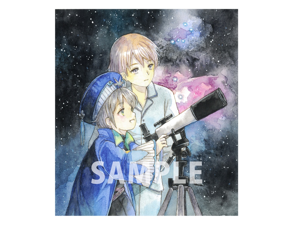 額装原画/Stargazing