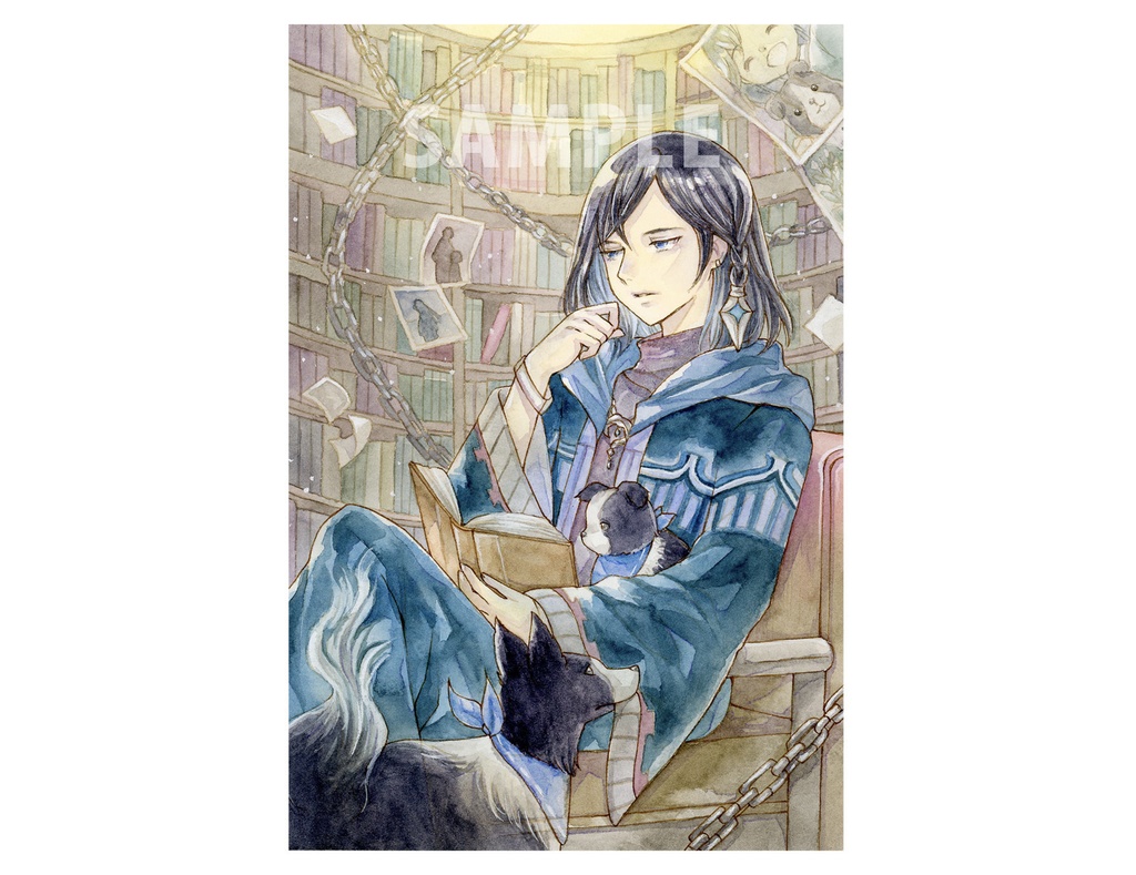 額装原画/私は想い出に囚われている