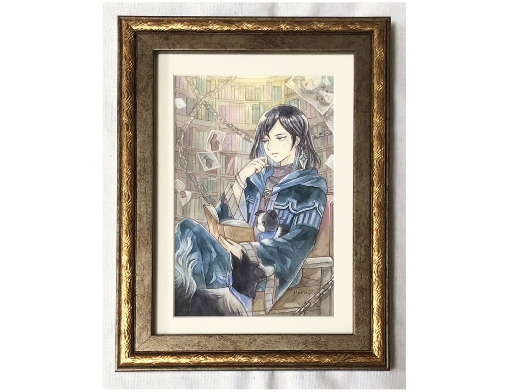 額装原画／私は想い出に囚われている