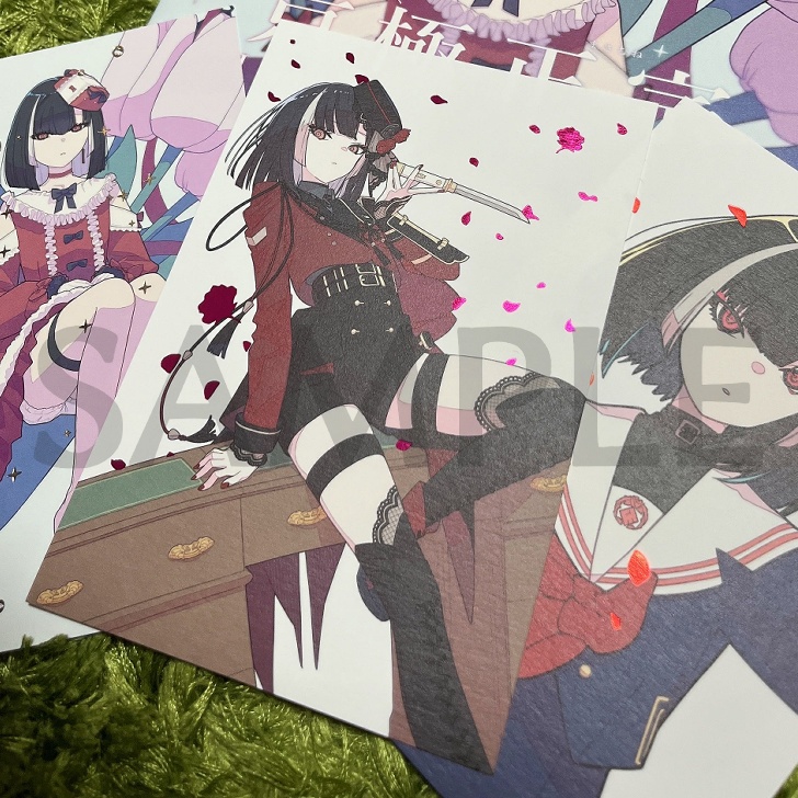 【刀剣乱舞】京極正宗 箔押しポストカードセット(3種)