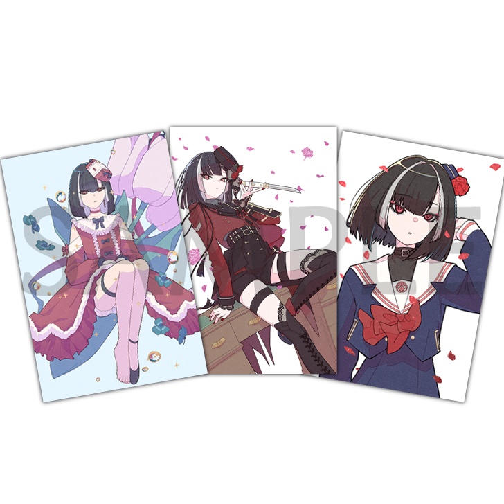 【刀剣乱舞】京極正宗 箔押しポストカードセット（3種）