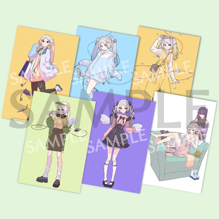 【ポストカード】現代のフリーレンシリーズセット【現代ファッション×フリーレン】