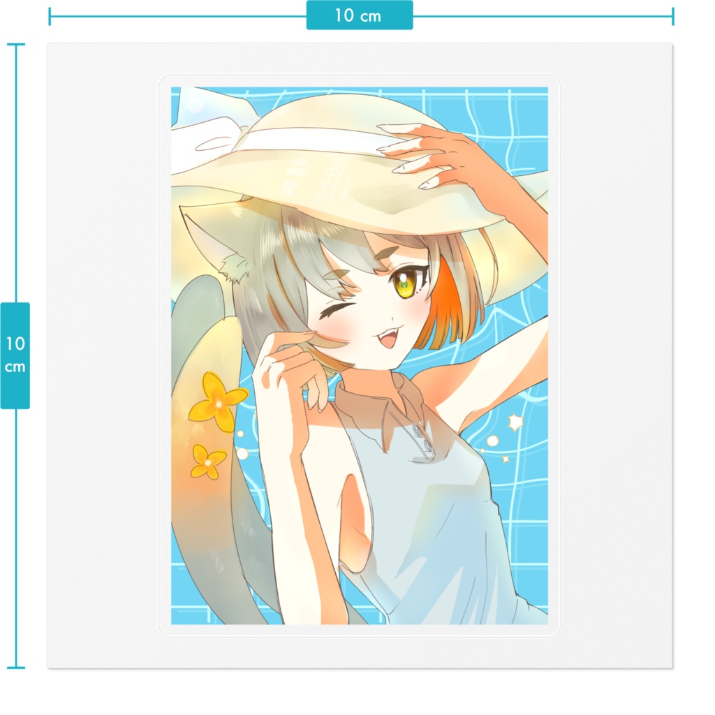 夏!山吹のんステッカー