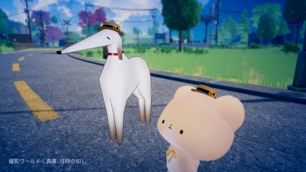 真夏のカンカン帽【ボルゾイのゾーイ/Standing Zoi/わたこめこ対応】