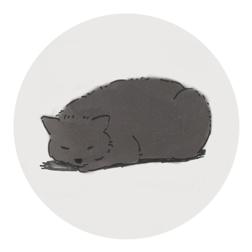 くろねこのマスキングテープ