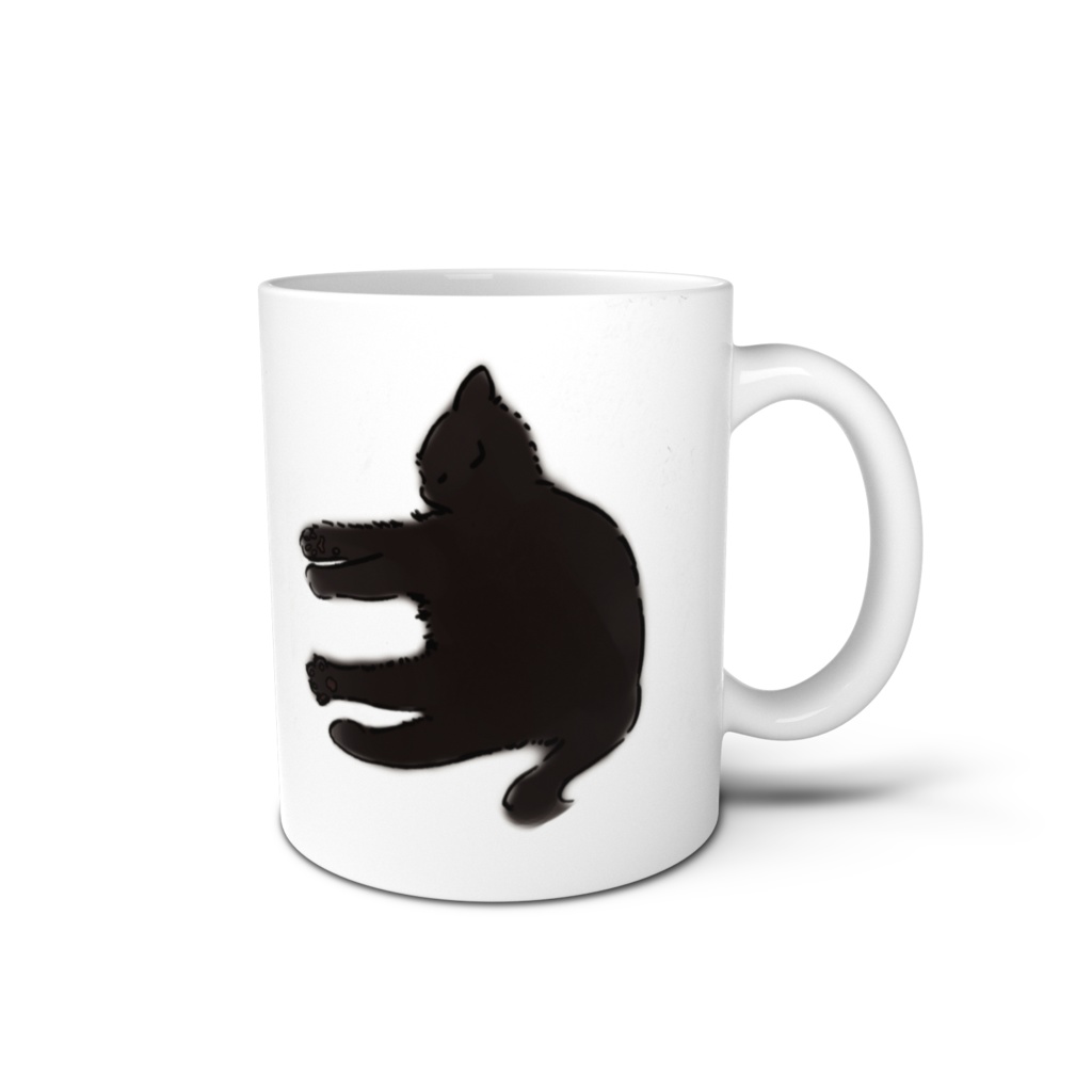 くろねこのマグカップ