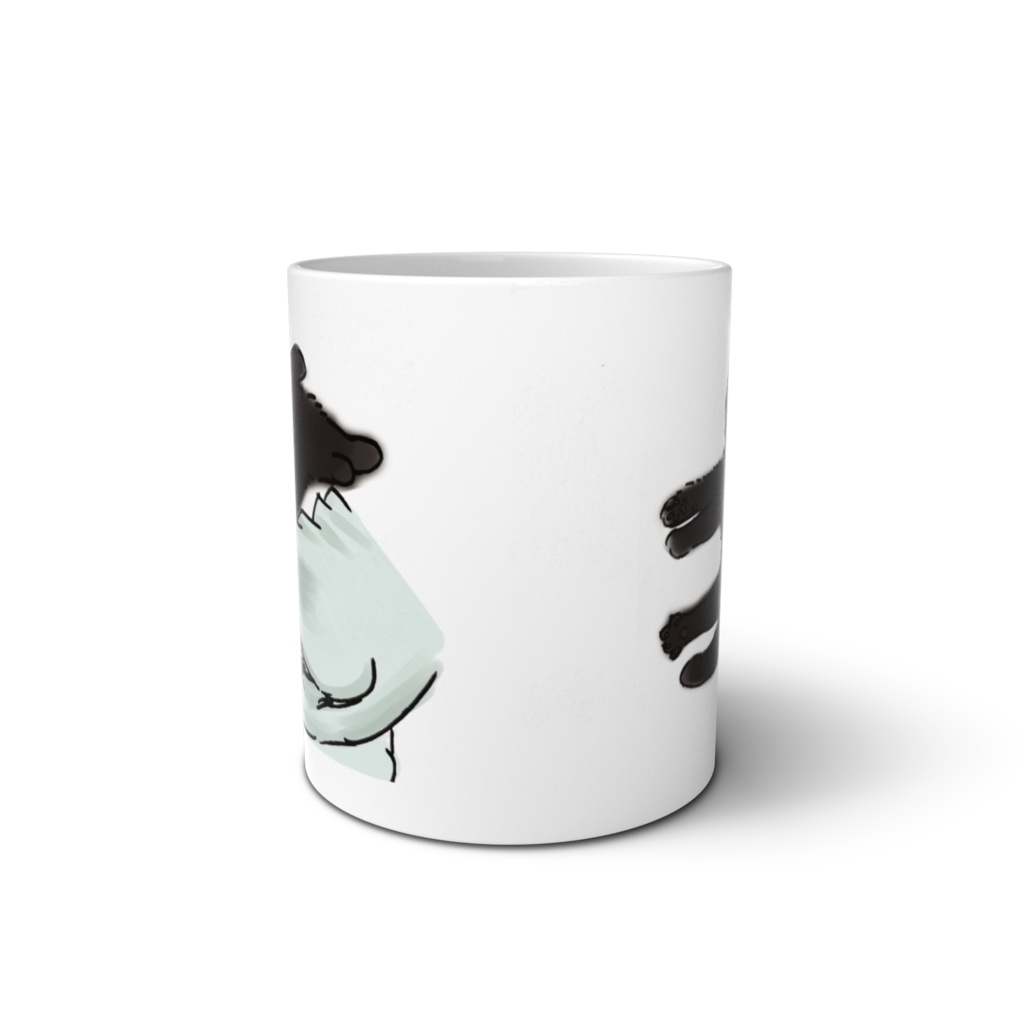 くろねこのマグカップ