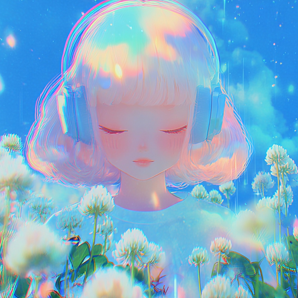 シロツメクサとレコード - Clover & Vinyl