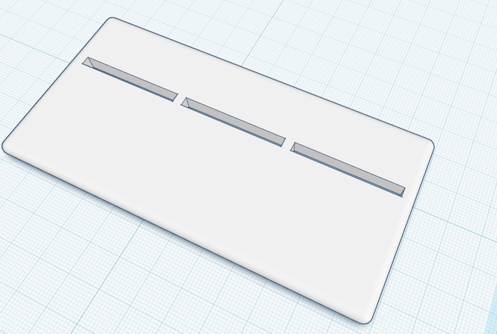 ワイドアクスタスタンド 3連（STLデータ）