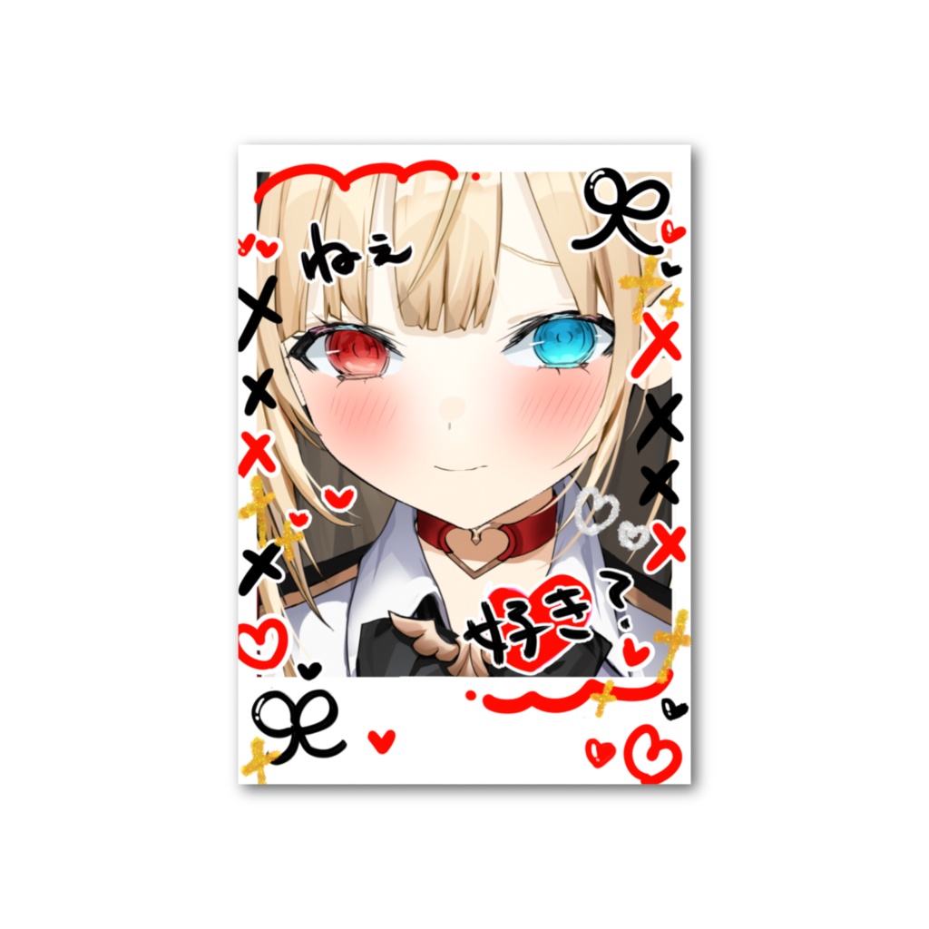 天堕の完全手描き!チェキ風カード(全4種類)