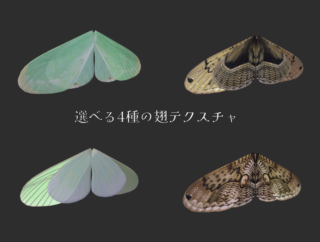 【VRChat想定・MA対応】Mothwing Collection