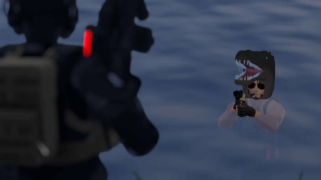 【VRChat想定・MA対応】LipSync付ワニキャップ