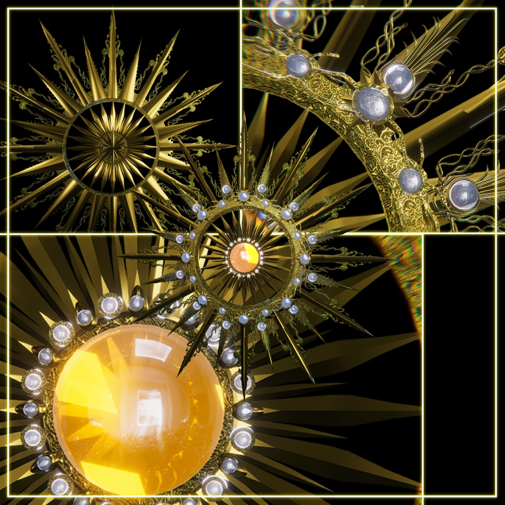 【VRChat想定・MA対応】Solaris Regalia