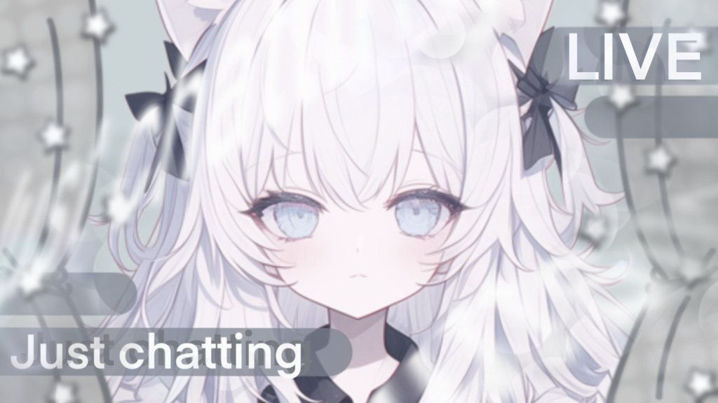 【Vtuber素材】雑談配信向け!サムネ素材