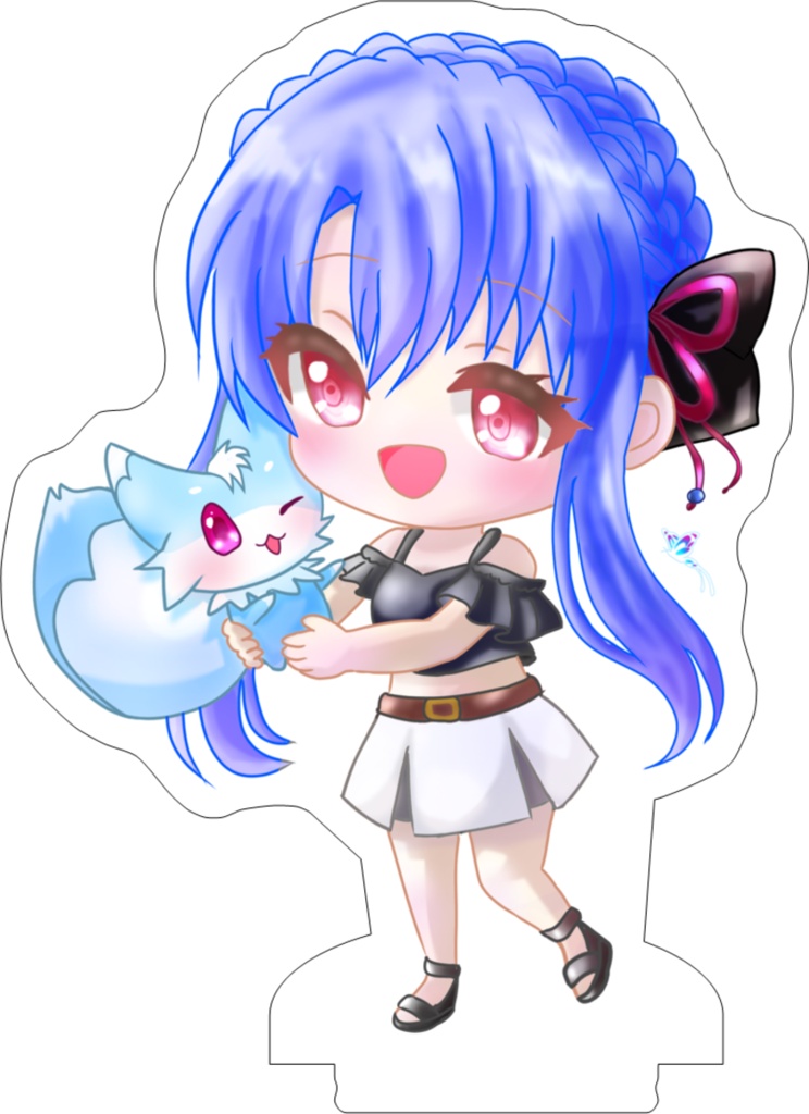 サマポケ　空門蒼×イナリ　ミニアクリルスタンド