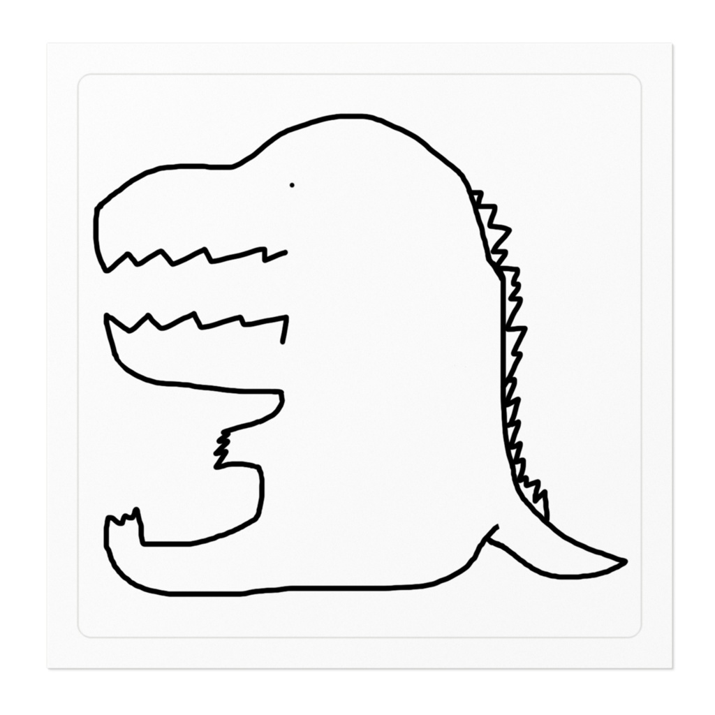 かいじゅうのステッカー!