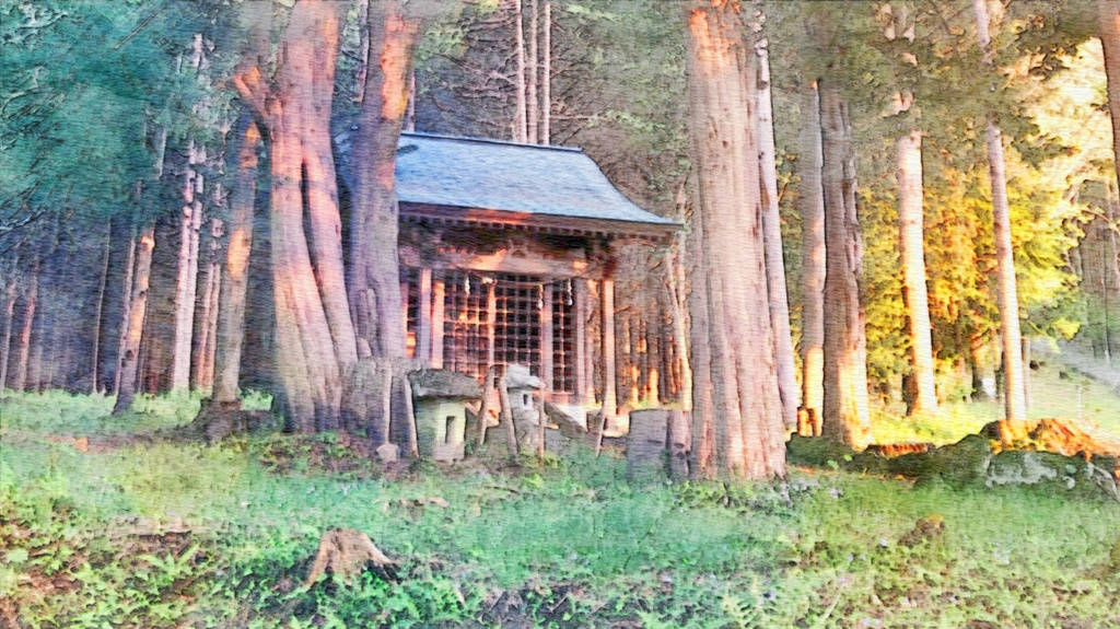 画像素材:小さな社【TRPGや動画などに】