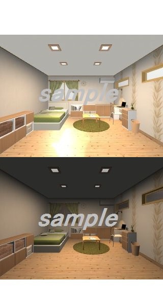 「素材」ナチュラルな部屋　フルカラー