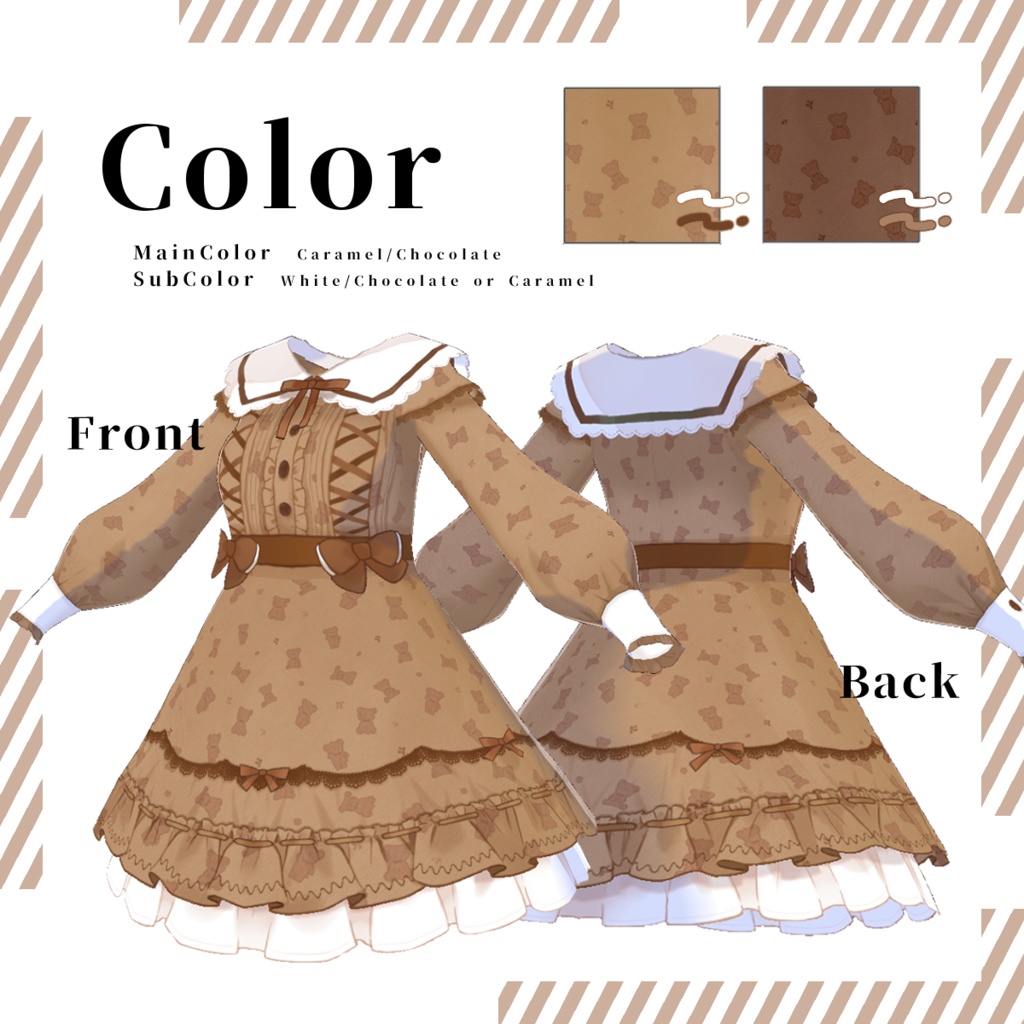 【VRoid】Kuma3Lolita|くまさんロリータワンピース