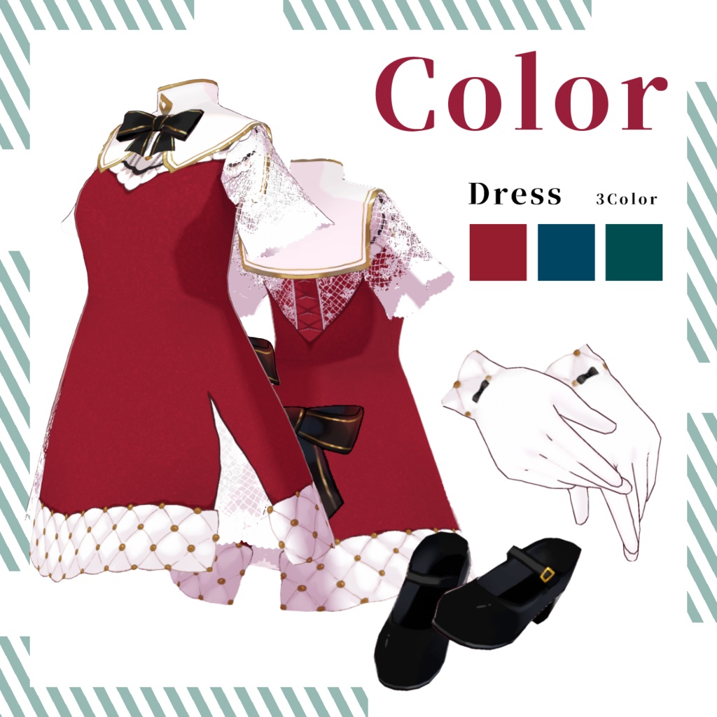 【VRoid】HolyChristmas|聖なるクリスマスワンピース