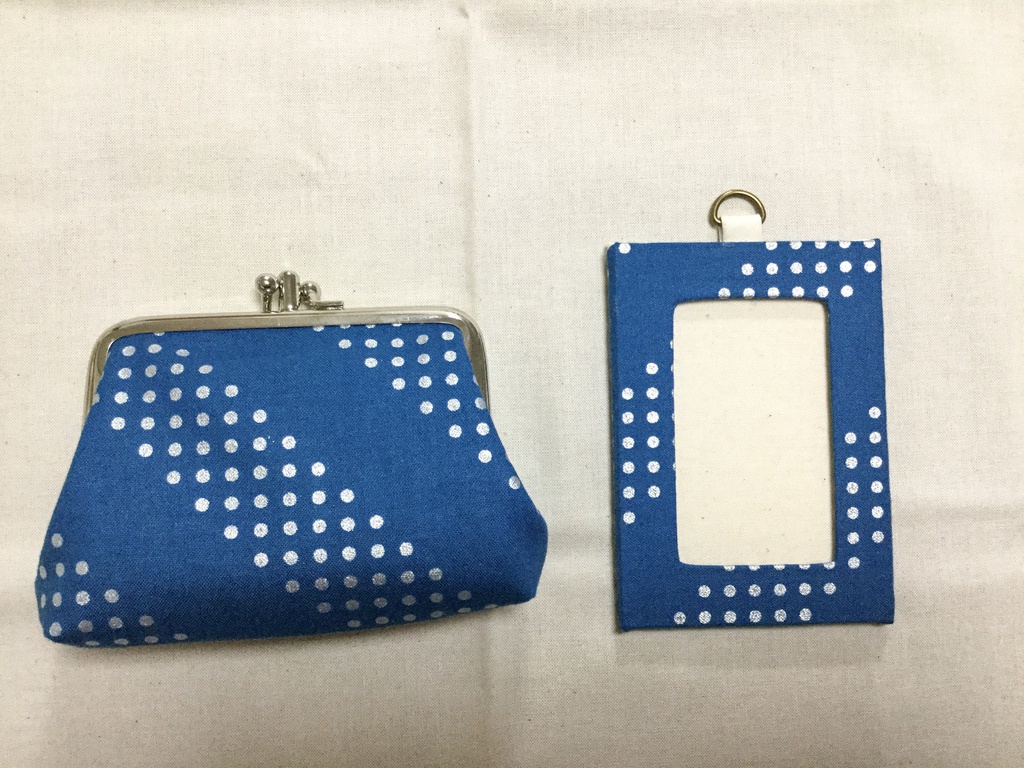 オリジナル パスケース&がま口小銭入れセット