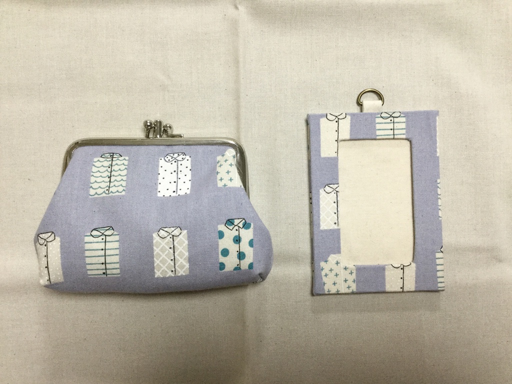 オリジナル パスケース&がま口小銭入れセット