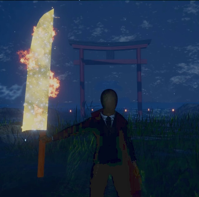 【MA対応】新版アニメ風飛ぶ斬撃 & 巨大出刃包丁ギミック(VRChat想定)