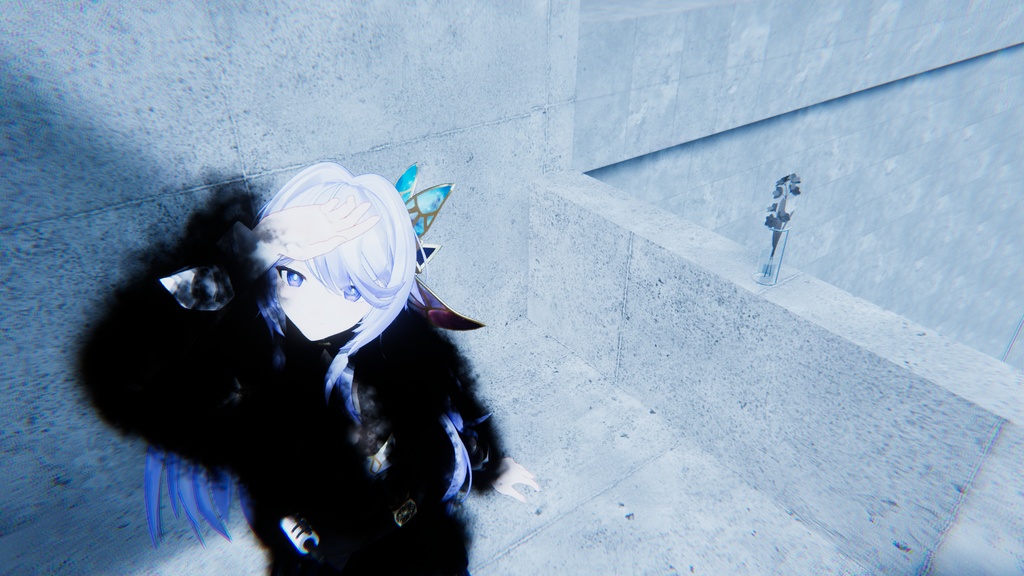 【MA対応】ジェスチャー着脱ギミック付き!黒炎パーティクル装飾衣装FlameCoat