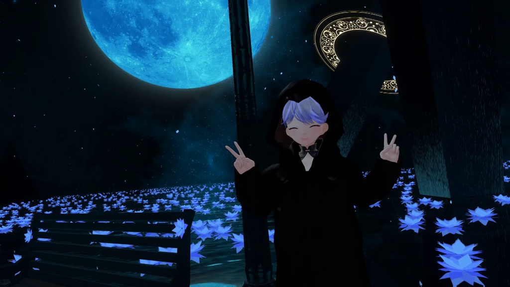 【MA対応】ジェスチャー着脱ギミック付き!黒炎パーティクル装飾衣装FlameCoat