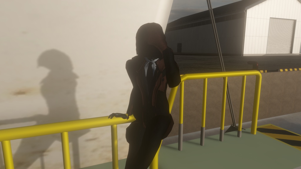 【MA対応】ジェスチャー着脱ギミック付き!黒炎パーティクル装飾衣装FlameCoat