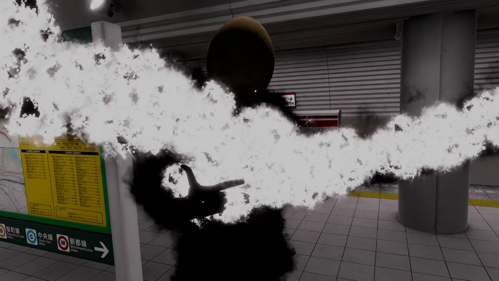 【MA対応】飛翔斬撃機能付き!黒炎刃出現ギミック『FlameBladeSystem』