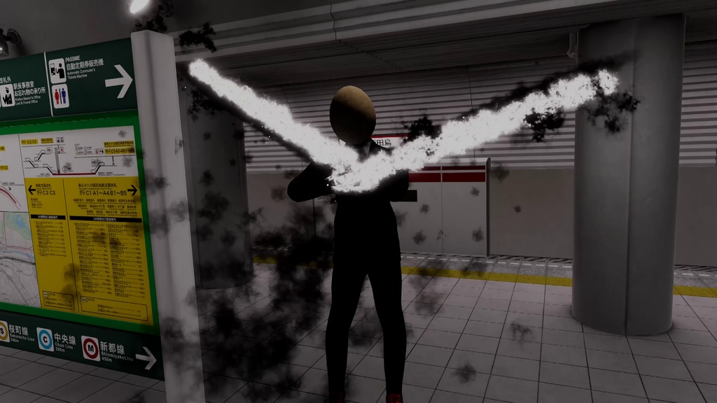 【MA対応】飛翔斬撃機能付き!黒炎刃出現ギミック『FlameBladeSystem』