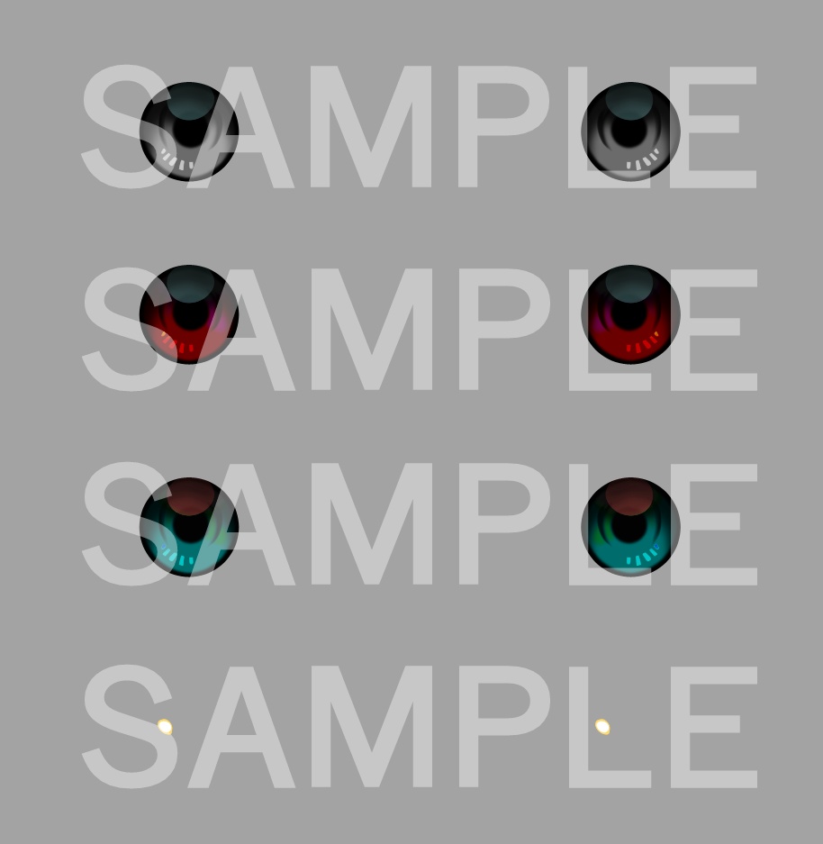 瞳テクスチャ・三白眼【VRoid/自作モデル用】