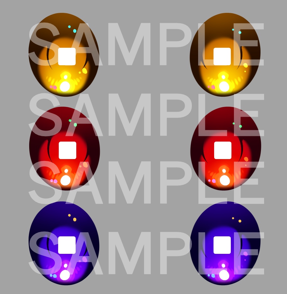 瞳テクスチャ・アンドロイド2【VRoid・自作モデル用】