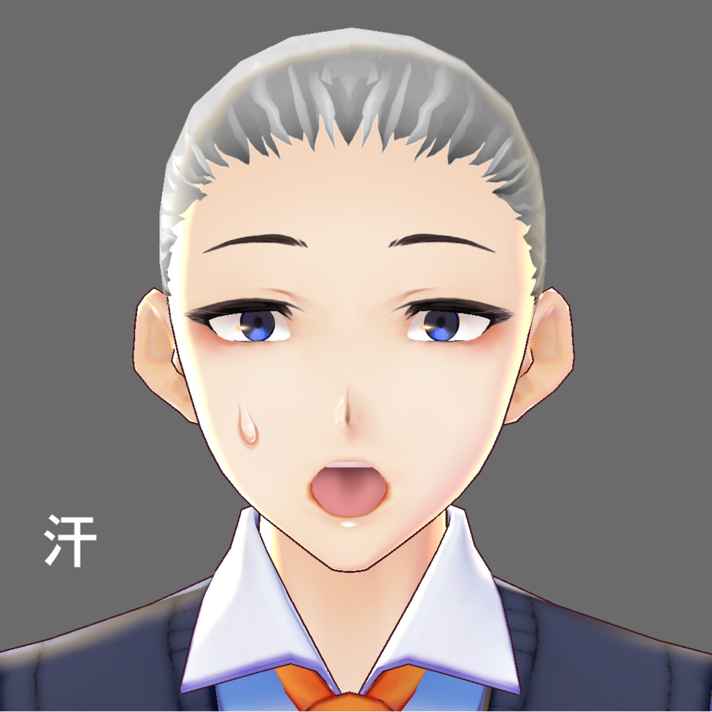 【VRoid用】表情追加テクスチャ5枚セット