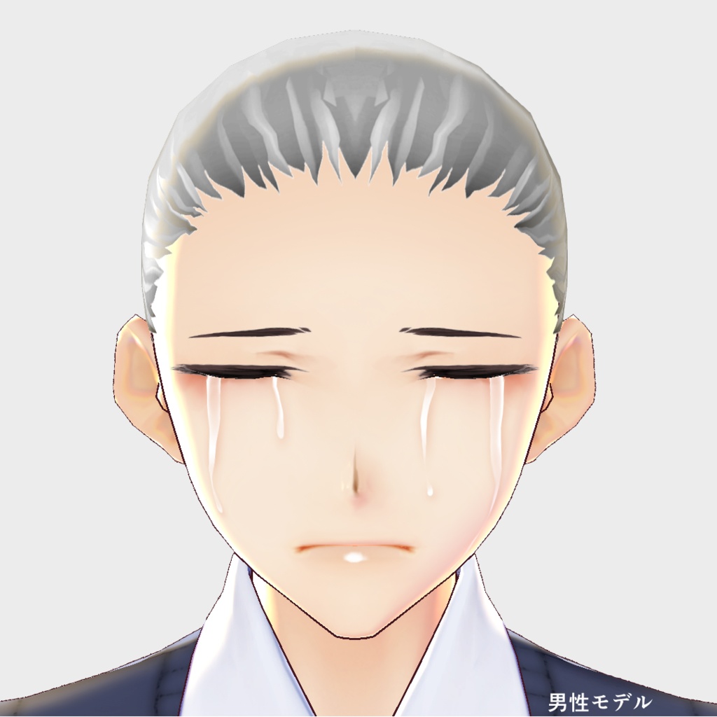 【VRoid用】表情追加テクスチャ二弾、5枚セット