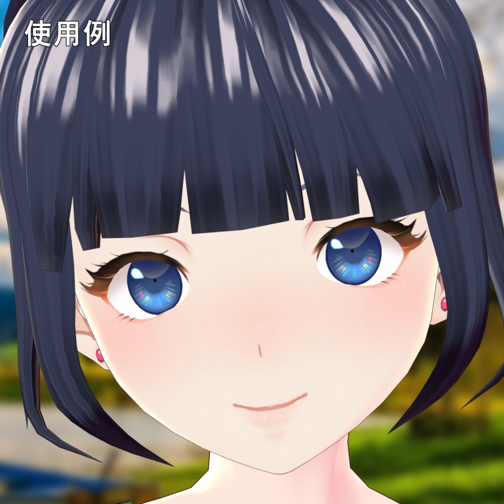 【VRoid用】眉、アイラインテクスチャ・ふんわり