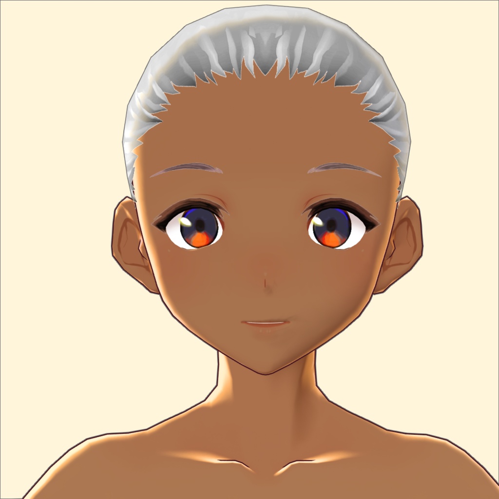 【VRoid用】女性肌テクスチャ・褐色肌