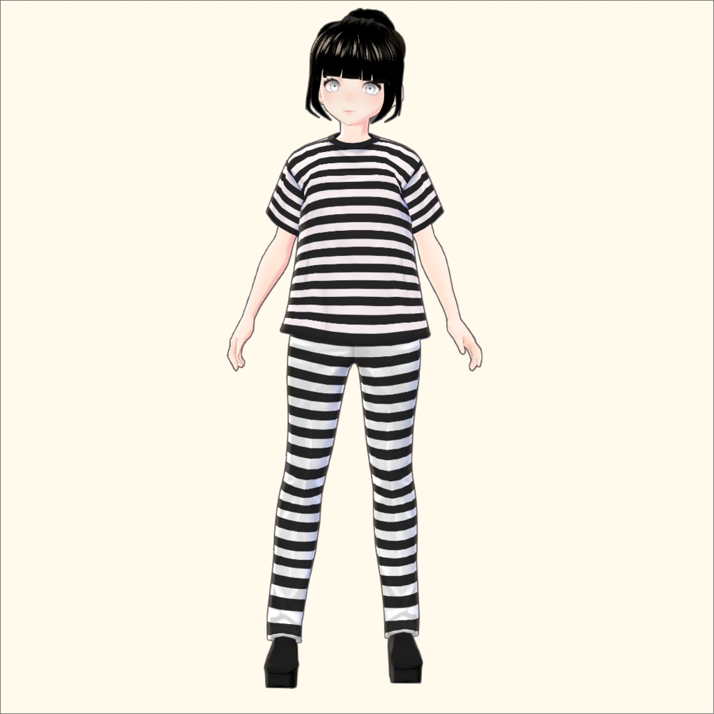 【VRoid用】衣装・囚人服