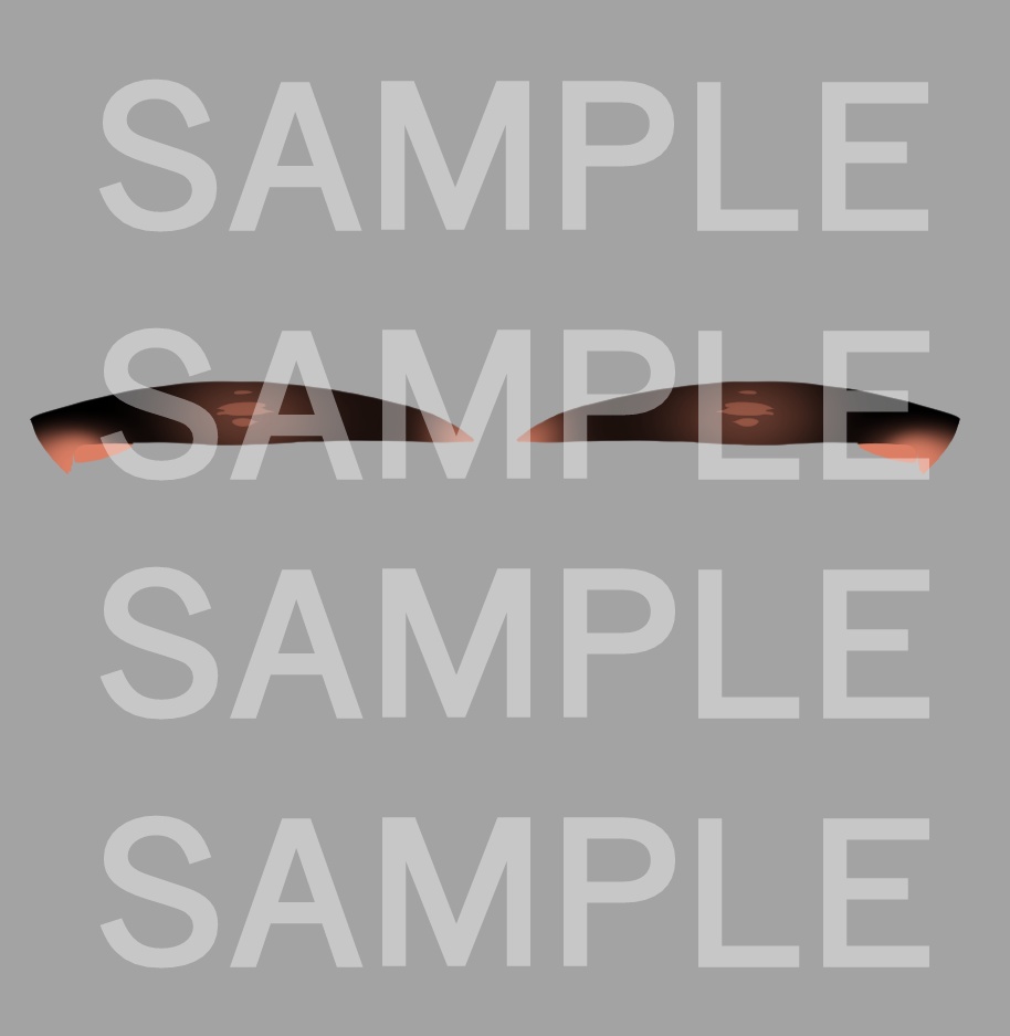 【VRoid用】アイラインテクスチャ・アニメチックシンプル