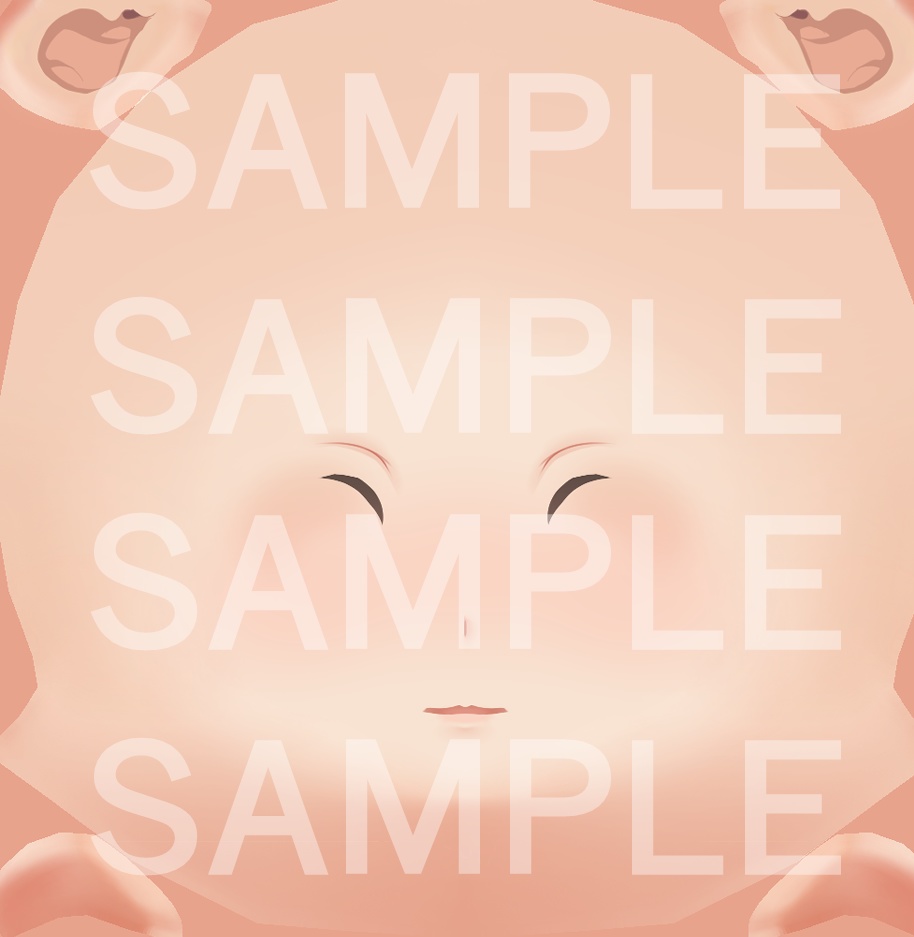 【VRoid用】女性肌テクスチャ・元気肌