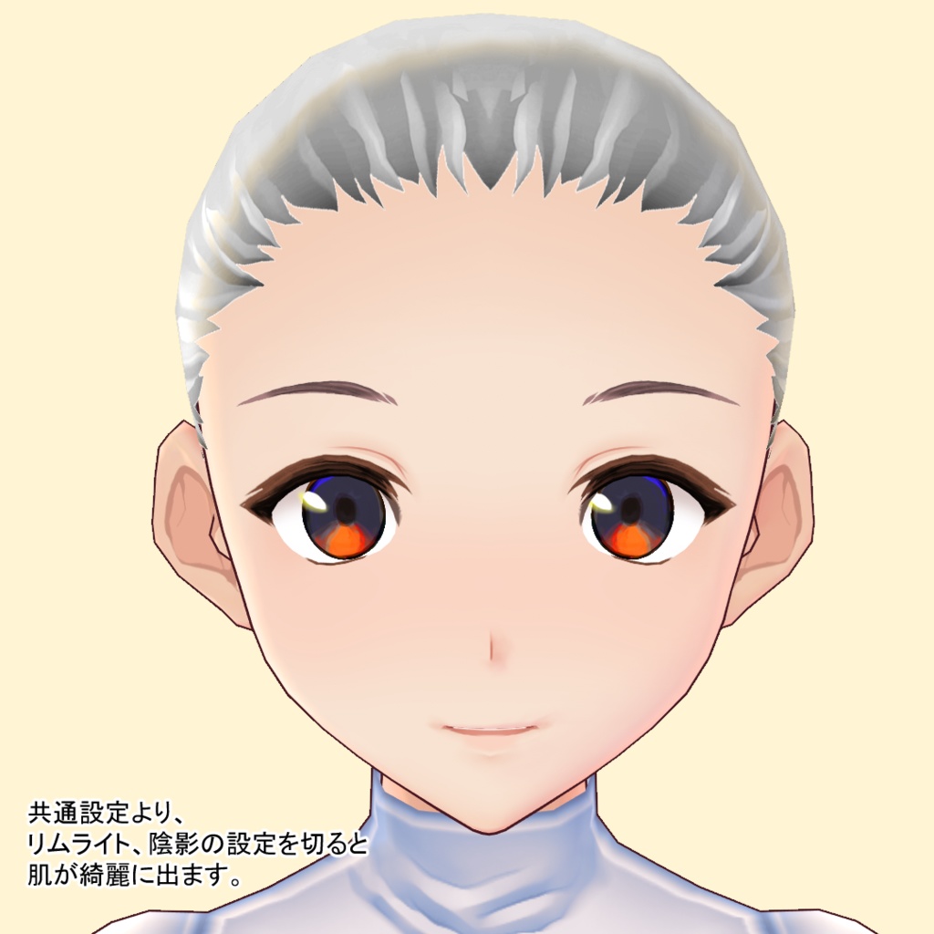 【VRoid用】女性肌テクスチャ・元気肌