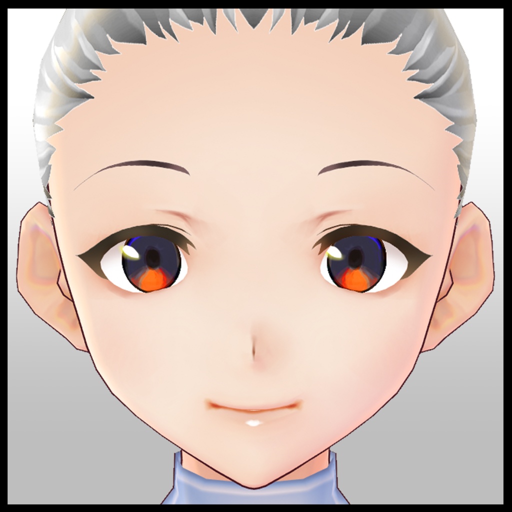 【VRoid用】アイライン&眉テクスチャ・くっきり