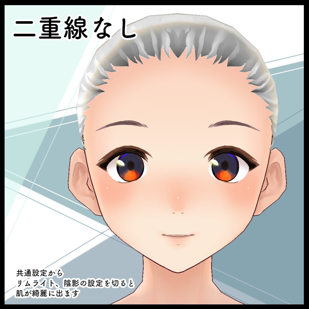 【VRoid】肌テクスチャ・厚塗り風・女