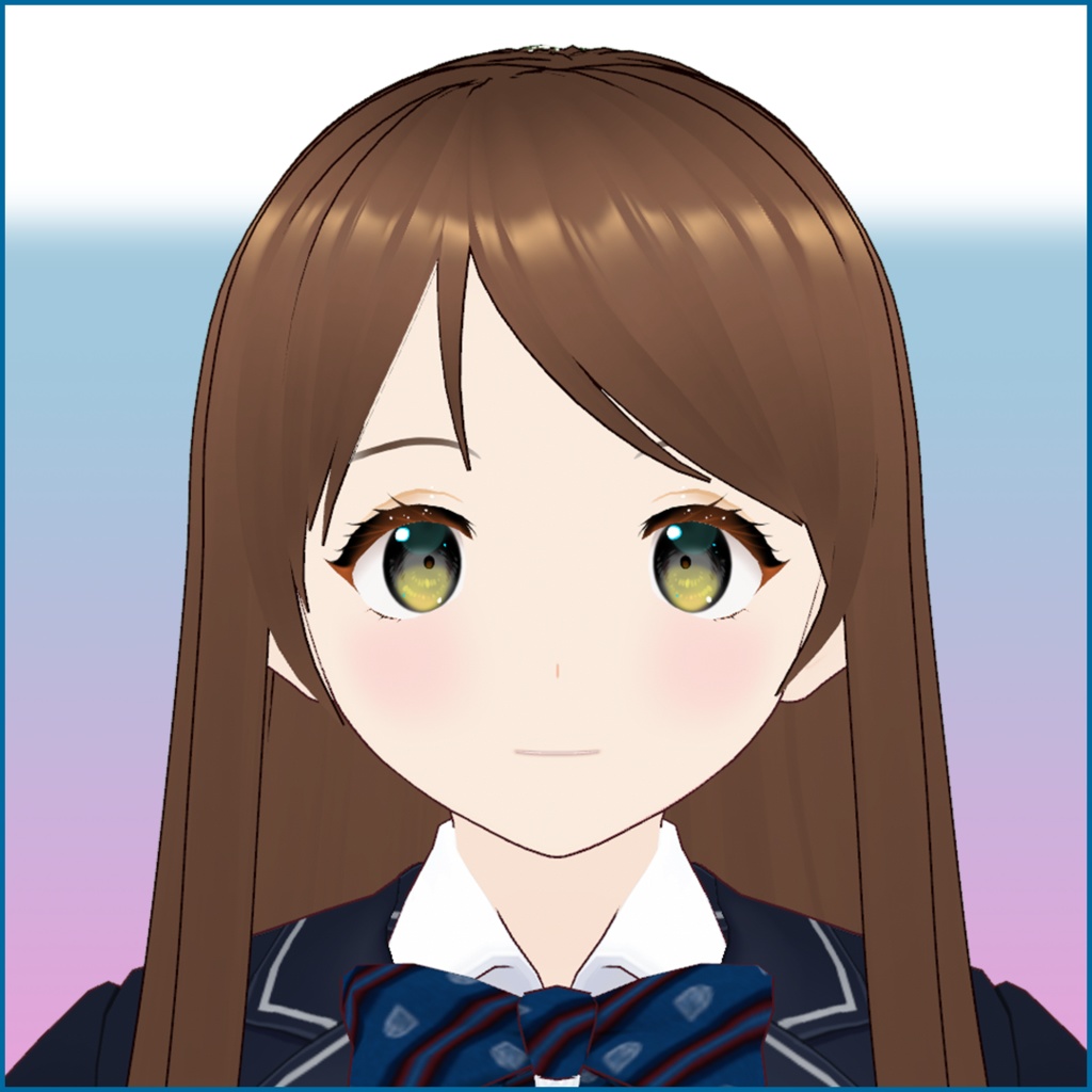 【VRoid正式版】改変用素体・女子高生