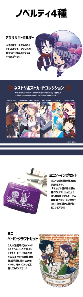 【完売】ネストリ派閥時代アンソロジー『blue moment』