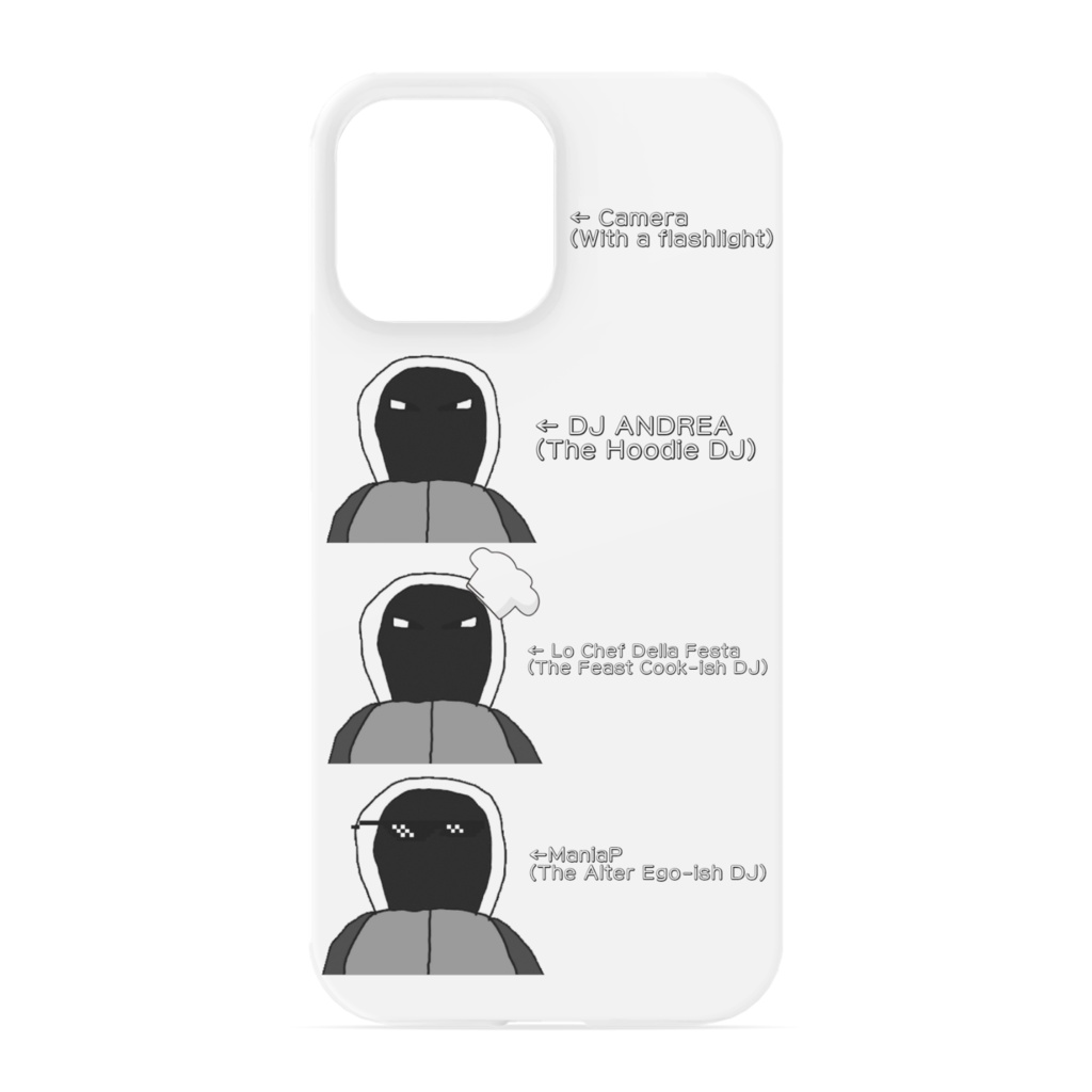 DJ ANDREA with my 2 alter egos (iPhone 13 Pro Max Phone Case)