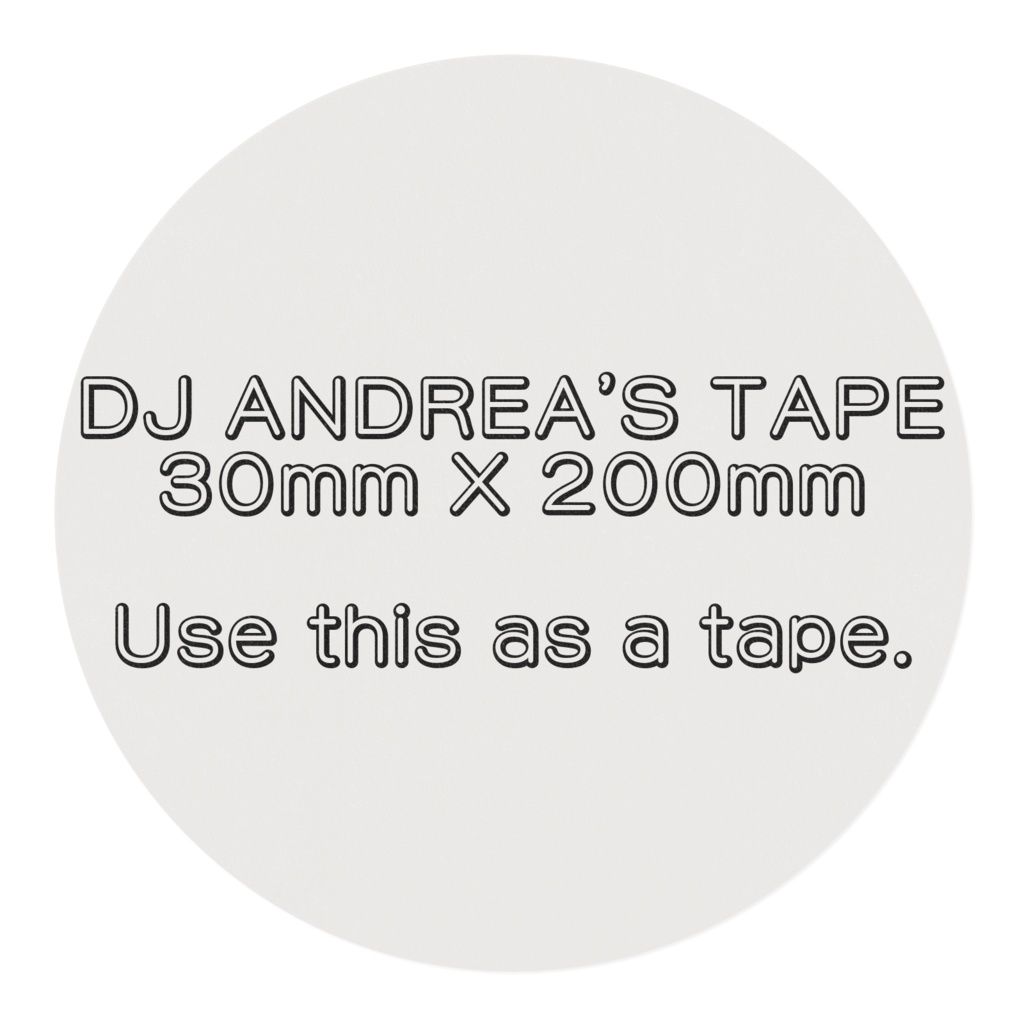 DJ ANDREAのマスキングテープ