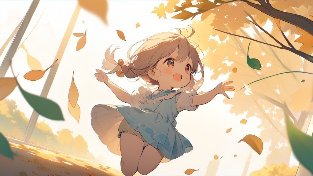 【フリーBGM】瞳に映る落ち葉吹雪